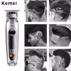 Kemei KM - 2261 Rechargeable LCD Screen Professional Hair Trimmer for Men - Image 3